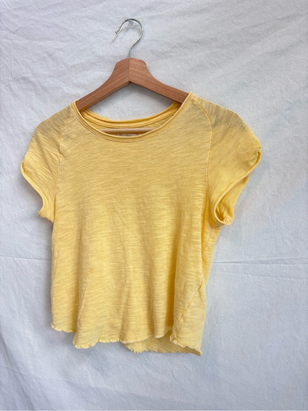 Free people Yellow Short Sleeve Women’s Tee